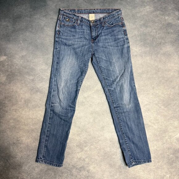 Banana Republic Jeans Women Size 26 Skinny Vintage Low Rise Blue Denim 28X25 - Picture 1 of 16
